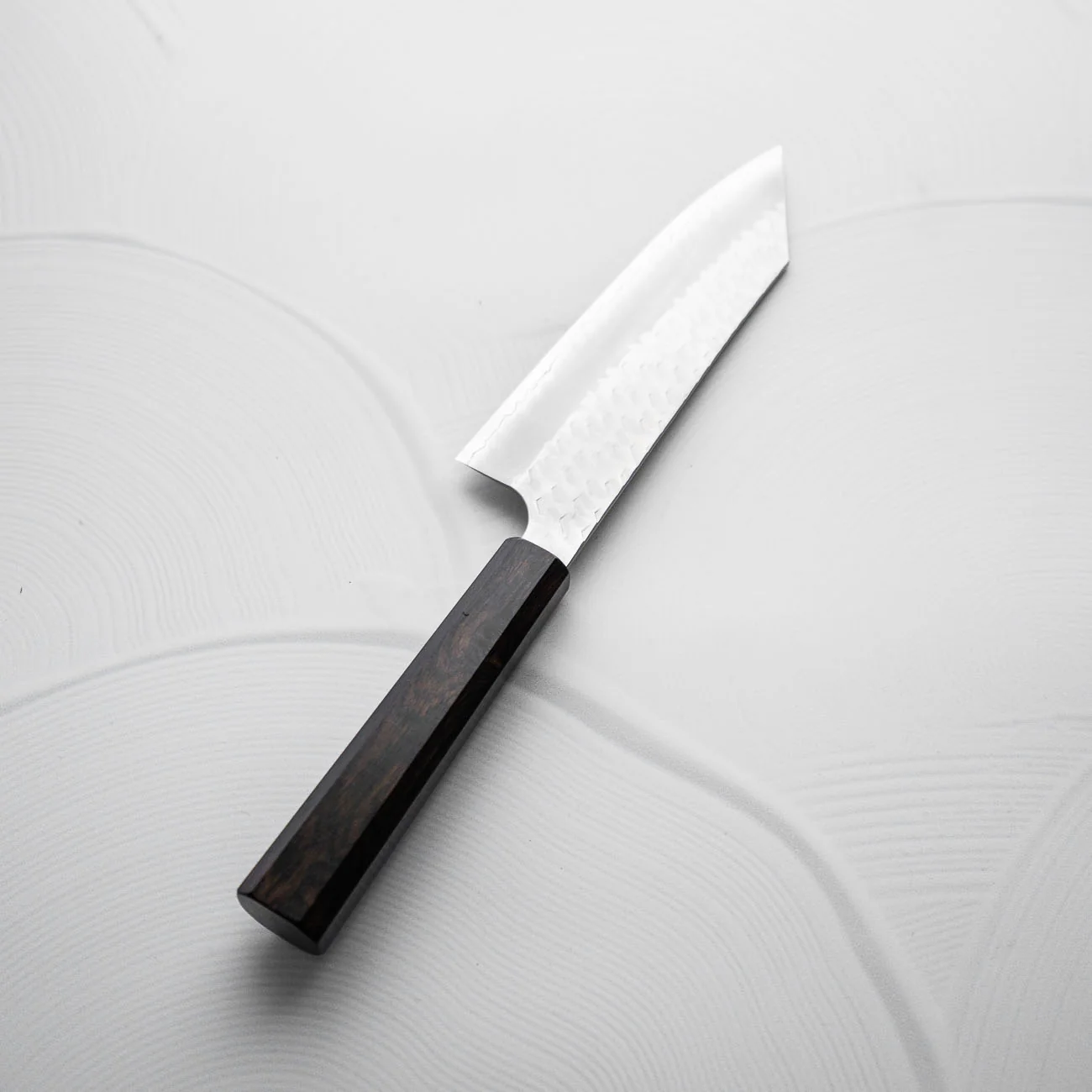 Nigara Hamono SG2 Migaki Tsuchime Bunka 180mm - Ebony - Image 7