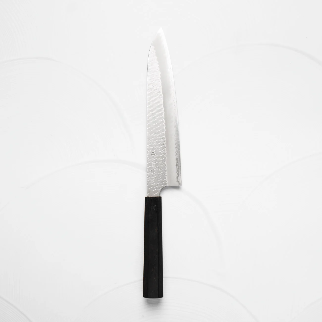 Nigara Hamono SG2 Migaki Tsuchime Gyuto 240mm - Ebony - Image 4