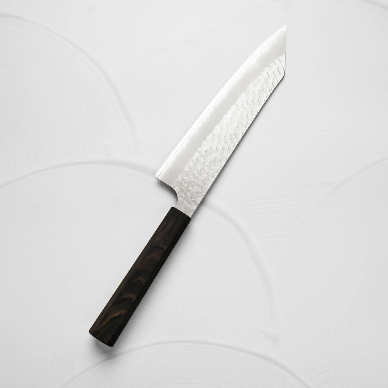 Nigara Hamono SG2 Migaki Tsuchime Kiritsuke Gyuto 210mm - Ebony - Image 5