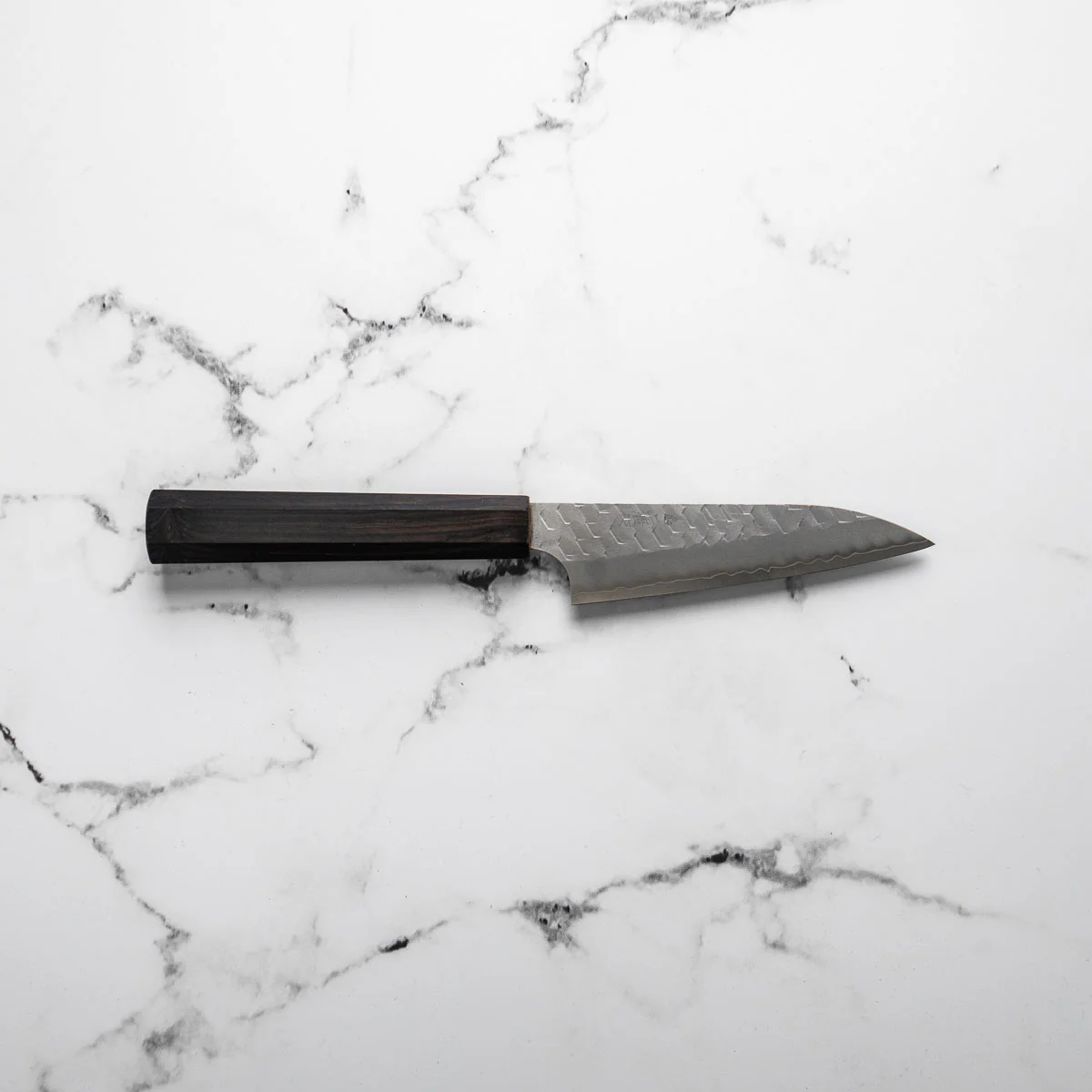 Nigara Hamono SG2 Migaki Tsuchime Petty 120mm - Ebony - Image 4