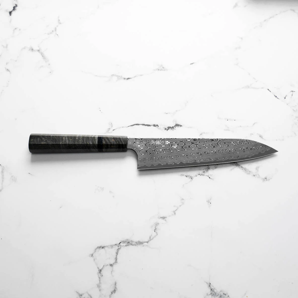 Nigara Hamono SG2 Raindrop Damascus Gyuto 210mm - Image 6