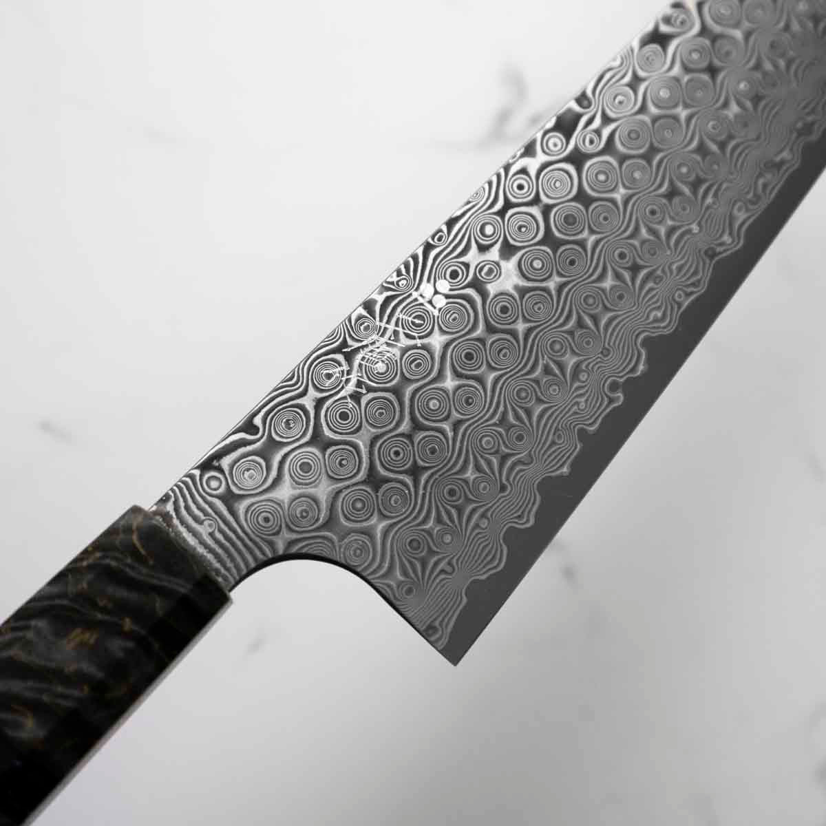 Nigara Hamono SG2 Raindrop Damascus Gyuto 210mm - Image 7