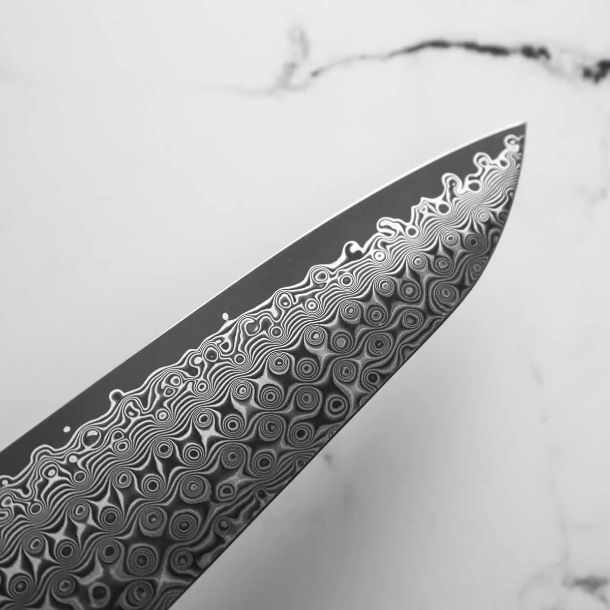 Nigara Hamono SG2 Raindrop Damascus Gyuto 210mm - Image 8