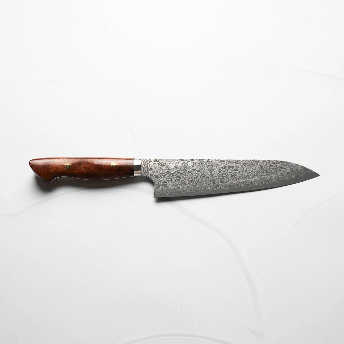 Nigara Hamono SG2 Raindrop Damascus Gyuto 210mm - Burmese Rosewood - Image 2