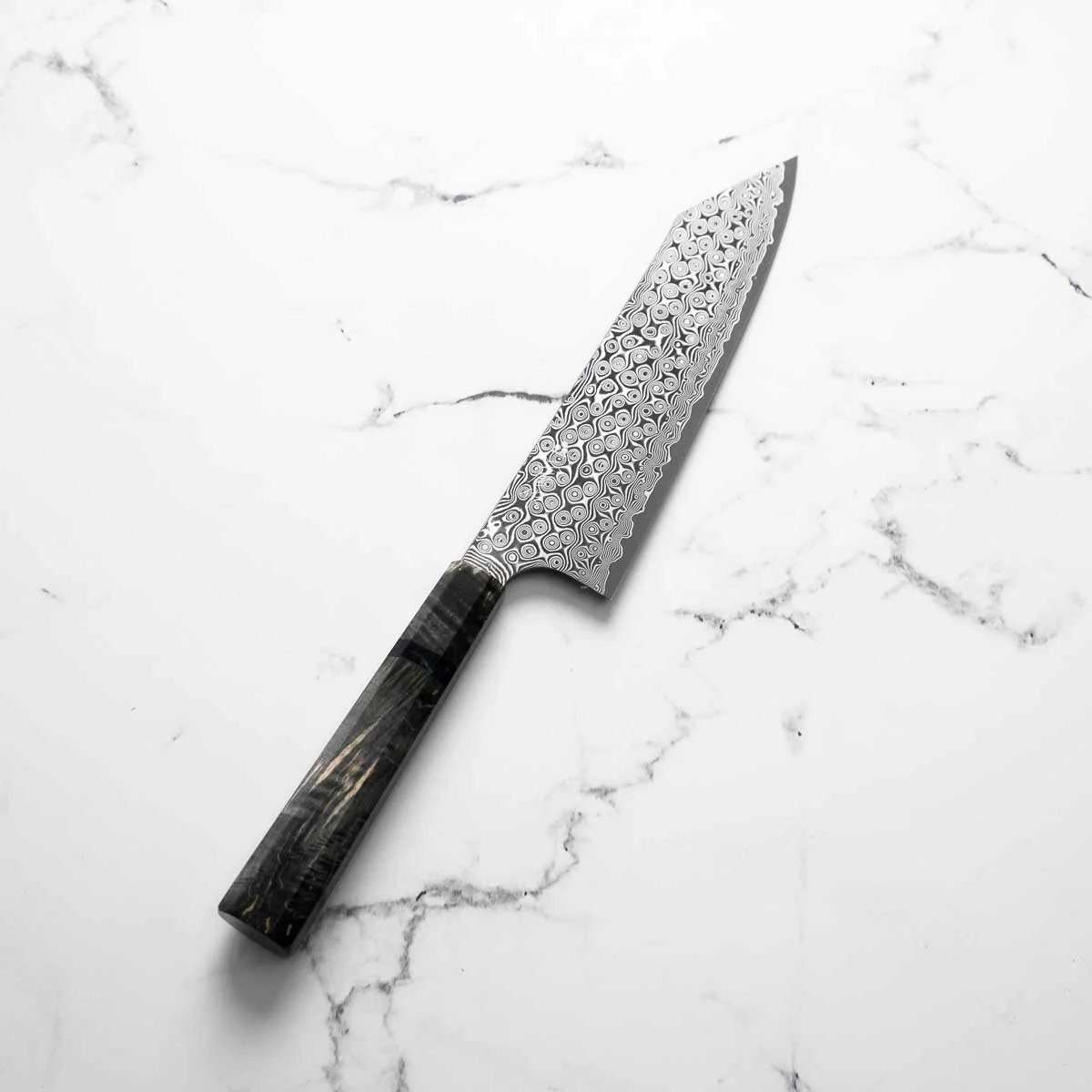 Nigara Hamono SG2 Raindrop Damascus Kiritsuke Gyuto 210mm - Image 2