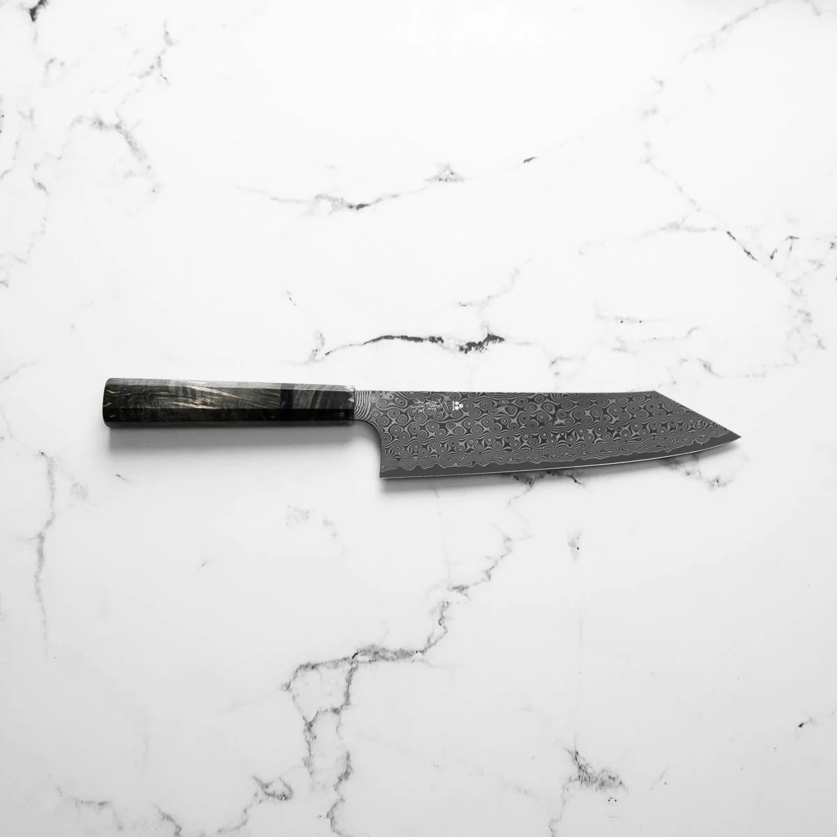 Nigara Hamono SG2 Raindrop Damascus Kiritsuke Gyuto 210mm - Image 4