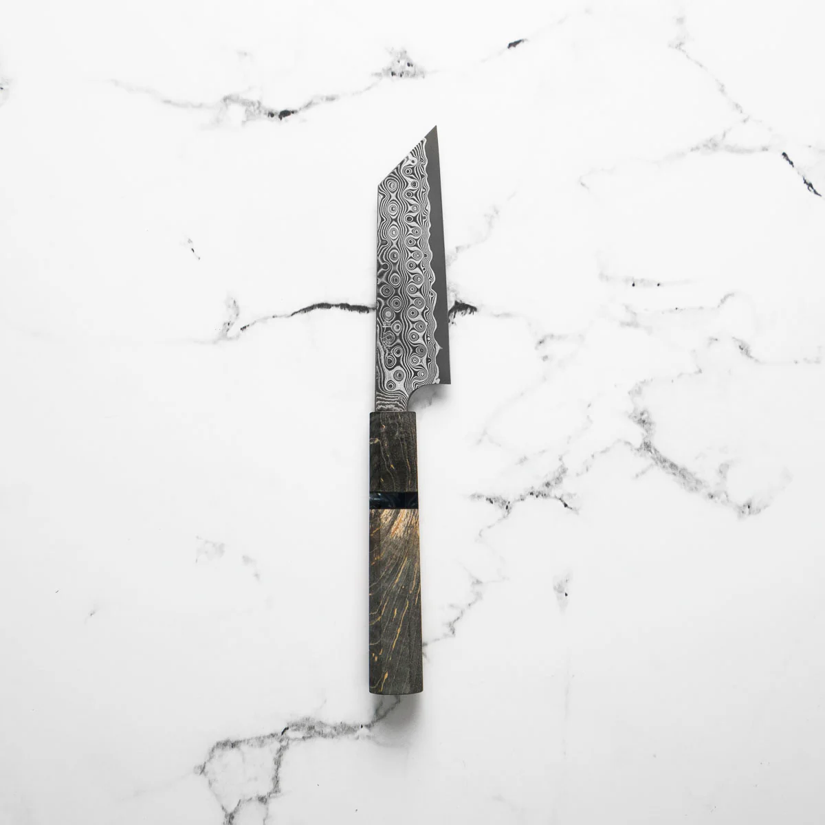 Nigara Hamono SG2 "Raindrop" Damascus Kiritsuke Petty 120mm - Image 3