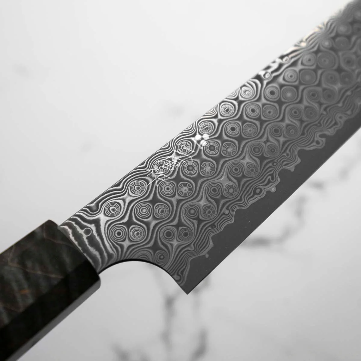 Nigara Hamono SG2 Raindrop Damascus Kiritsuke Sujihiki 255mm - Image 5
