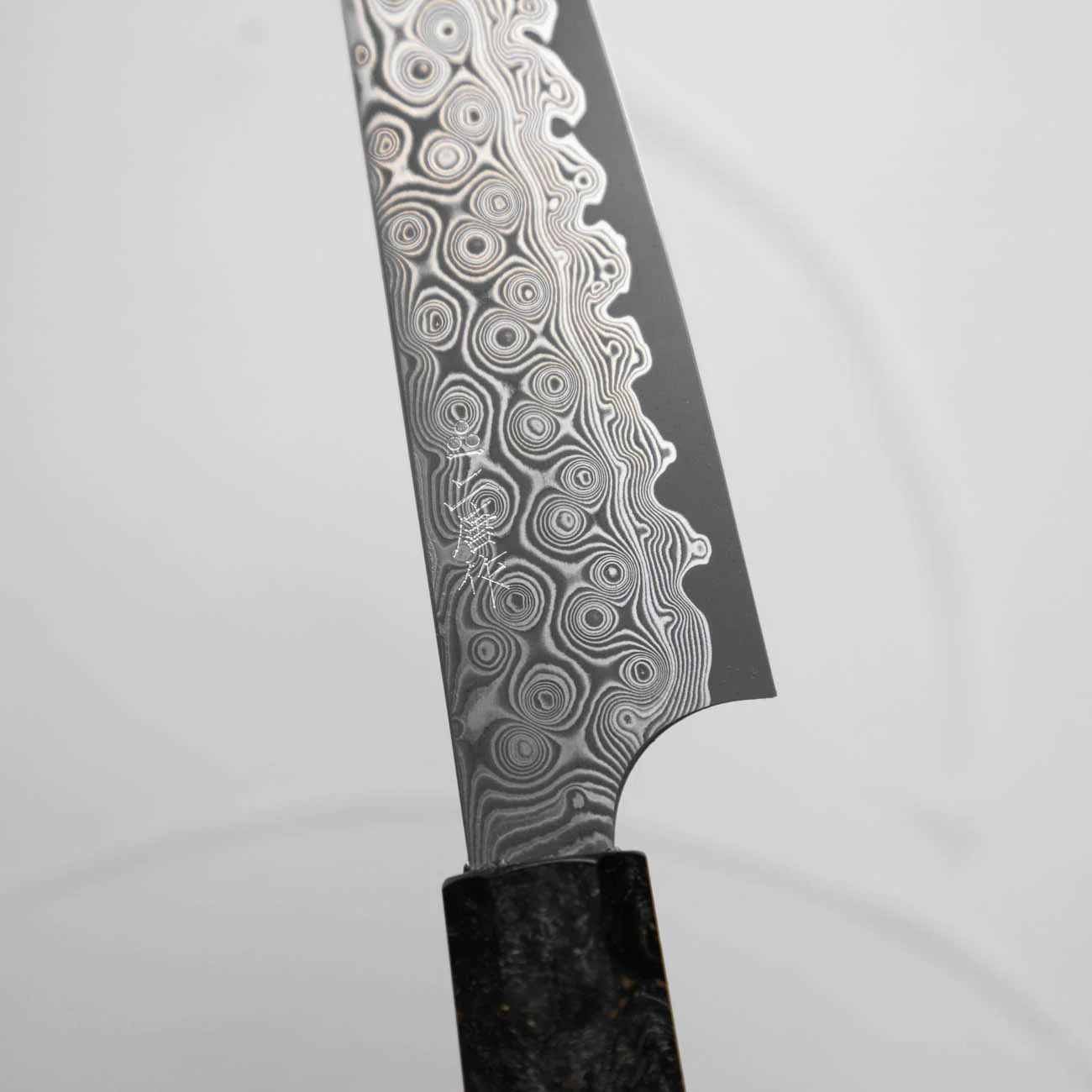 Nigara Hamono SG2 "Raindrop" Damascus Petty 150mm - Maple - Image 2