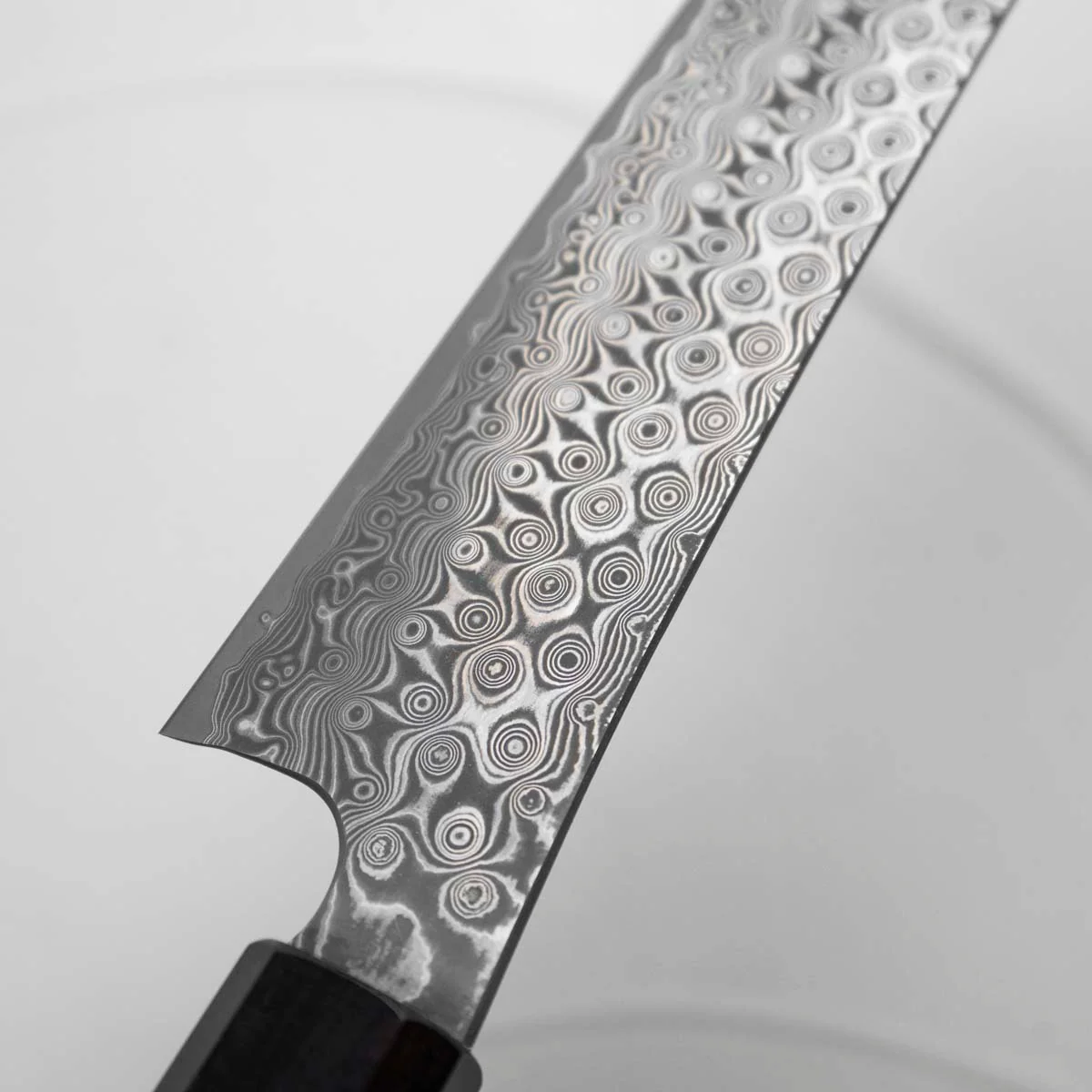 Nigara Hamono SG2 Raindrop Damascus Sakimaru Sujihiki 270mm - Ebony - Image 6