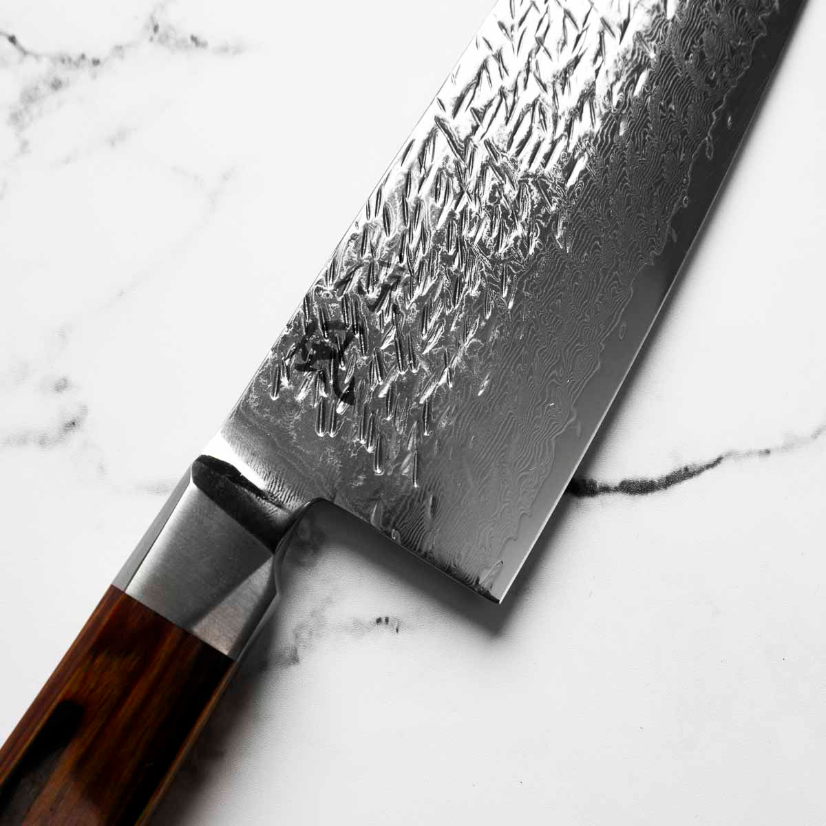 ONO Suzukaze SG2 69 layer Damascus Santoku 180mm - Image 3
