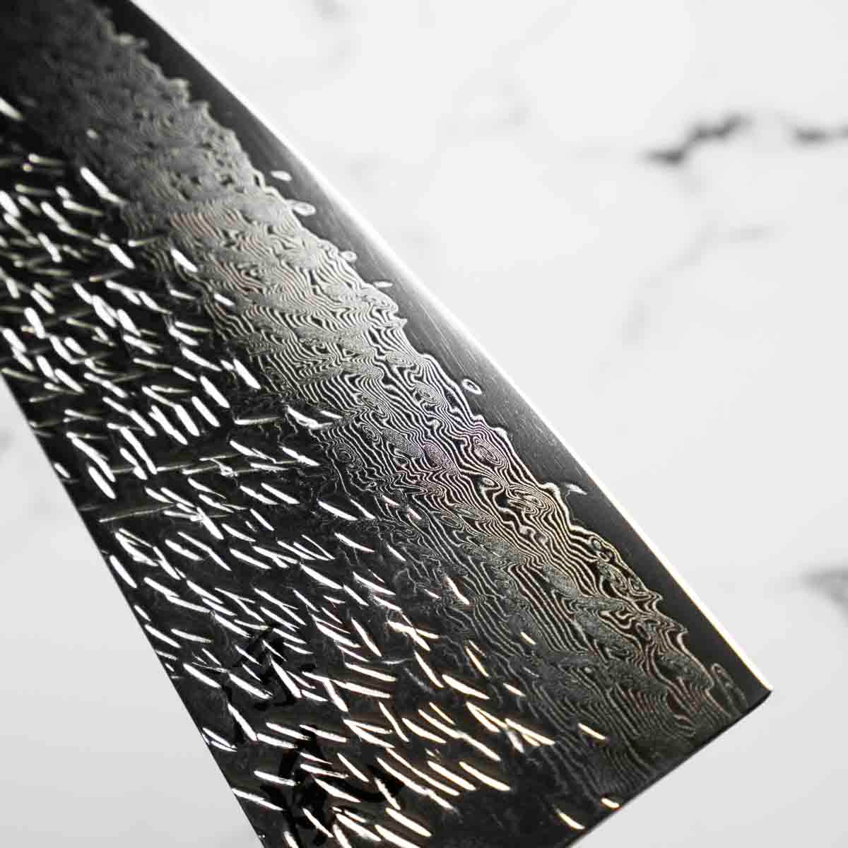 ONO Suzukaze SG2 69 layer Damascus Santoku 180mm - Image 4