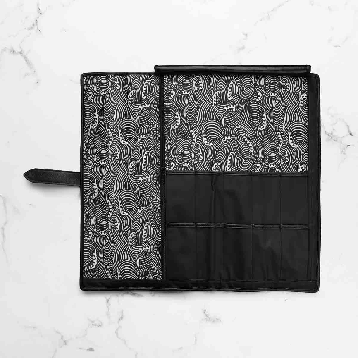 Porter 5 Pocket Polymer Knife Roll - Grey Liner - Image 4