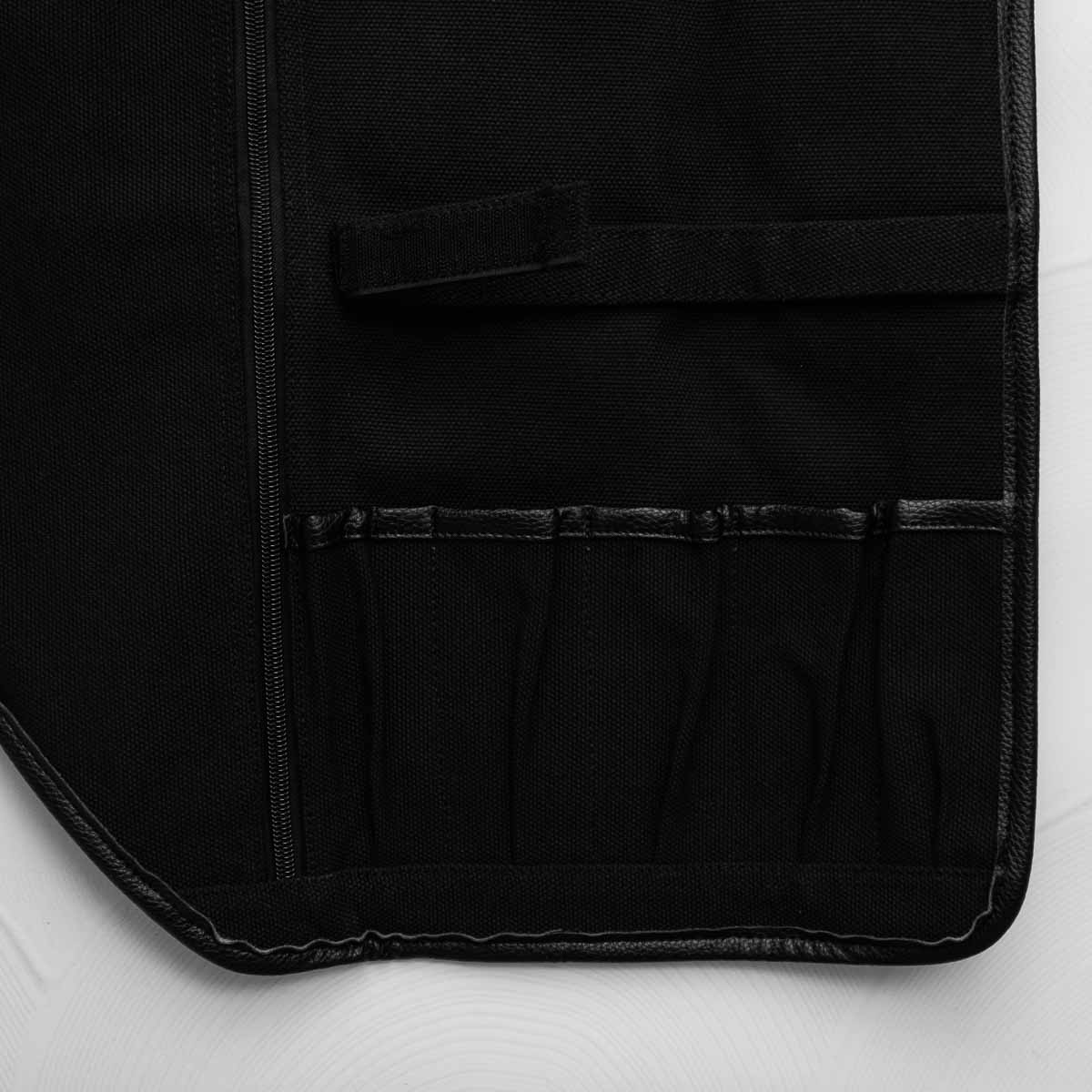 Porter 5 Pocket Waxed Canvas Knife Roll - Image 4