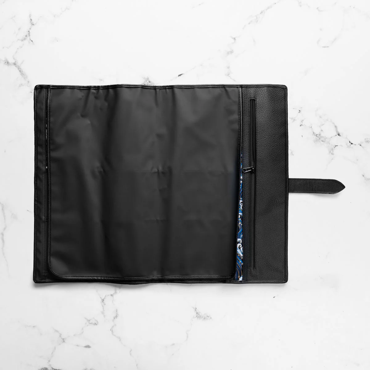 Porter 7 Pocket Polymer Leather Trim Knife Roll - Blue Liner - Image 2