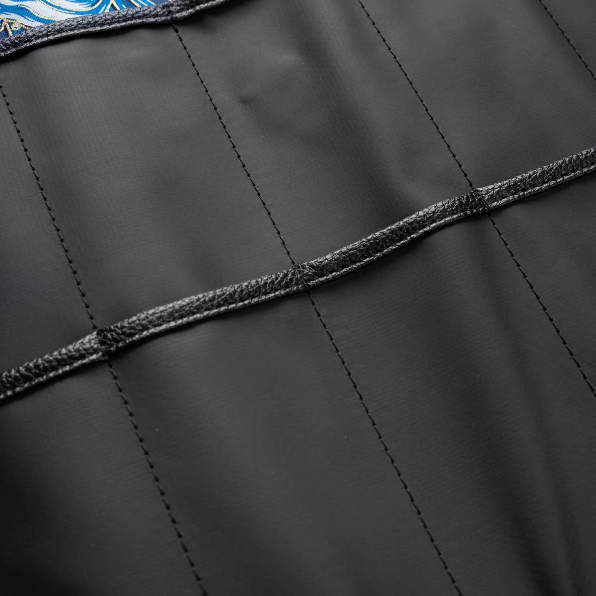 Porter 7 Pocket Polymer Leather Trim Knife Roll - Blue Liner - Image 5