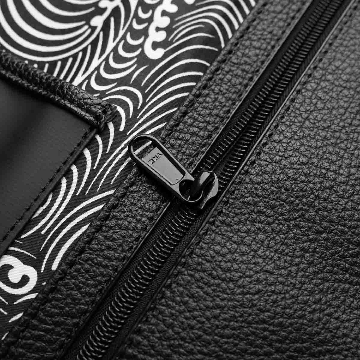 Porter 7 Pocket Polymer Leather Trim Knife Roll - Grey Liner - Image 3