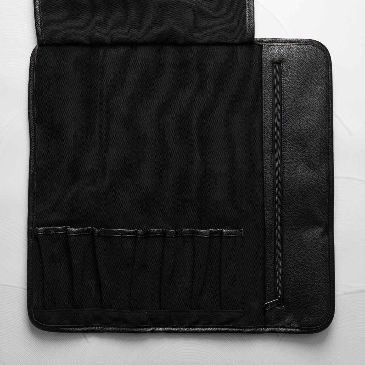 Porter 7 Pocket Waxed Canvas Leather Trim Knife Roll - Image 2