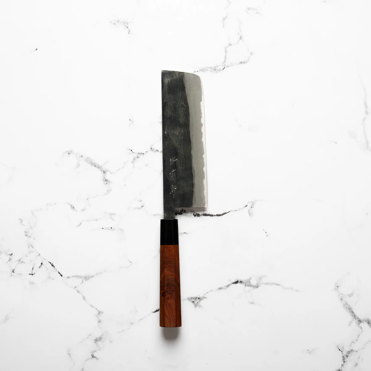 Sakai Kikumori Blue 2 Nakiri 165mm - Snakewood - Image 3