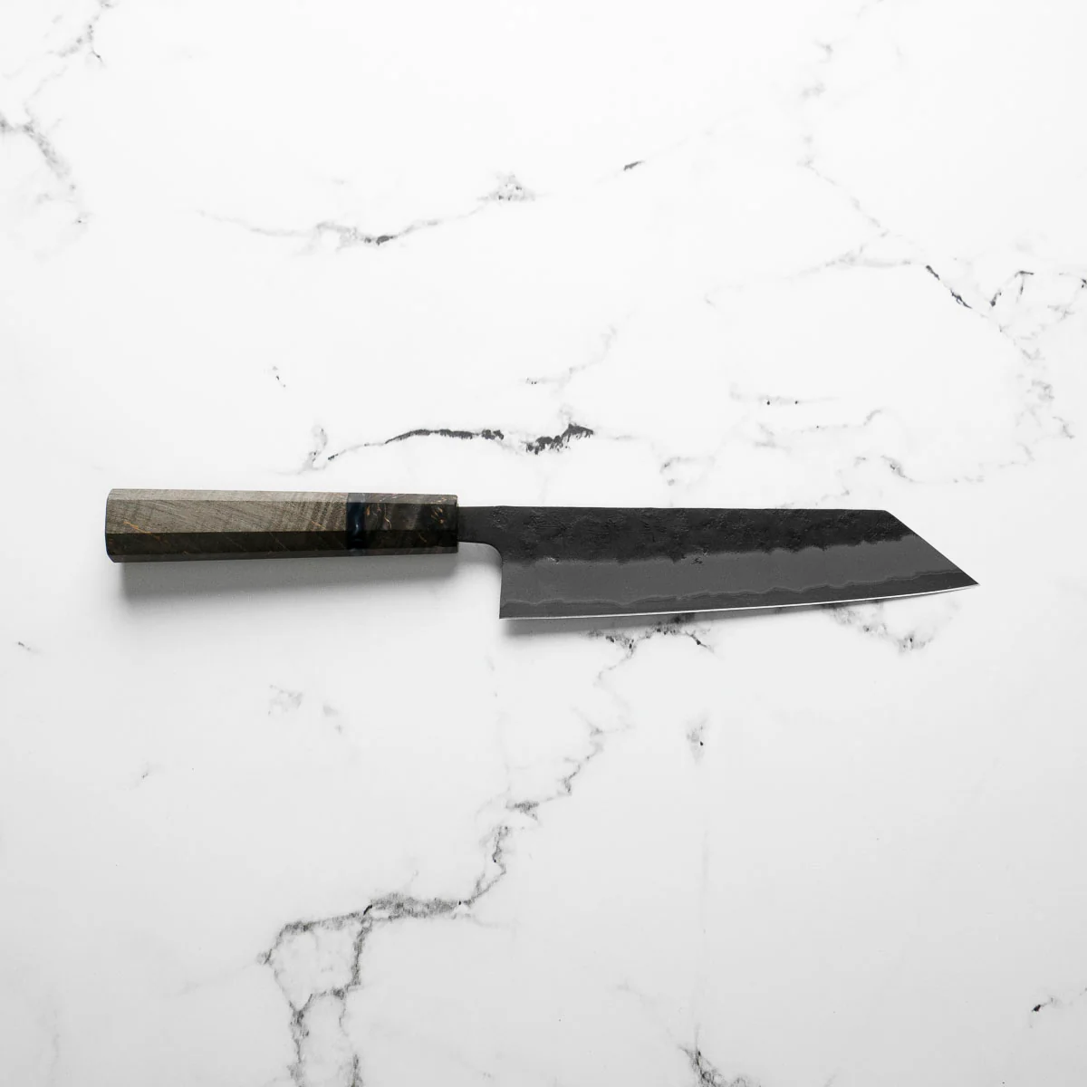 Sakai Kikumori Blue Super Bunka 165mm - Dark Maple - Image 3