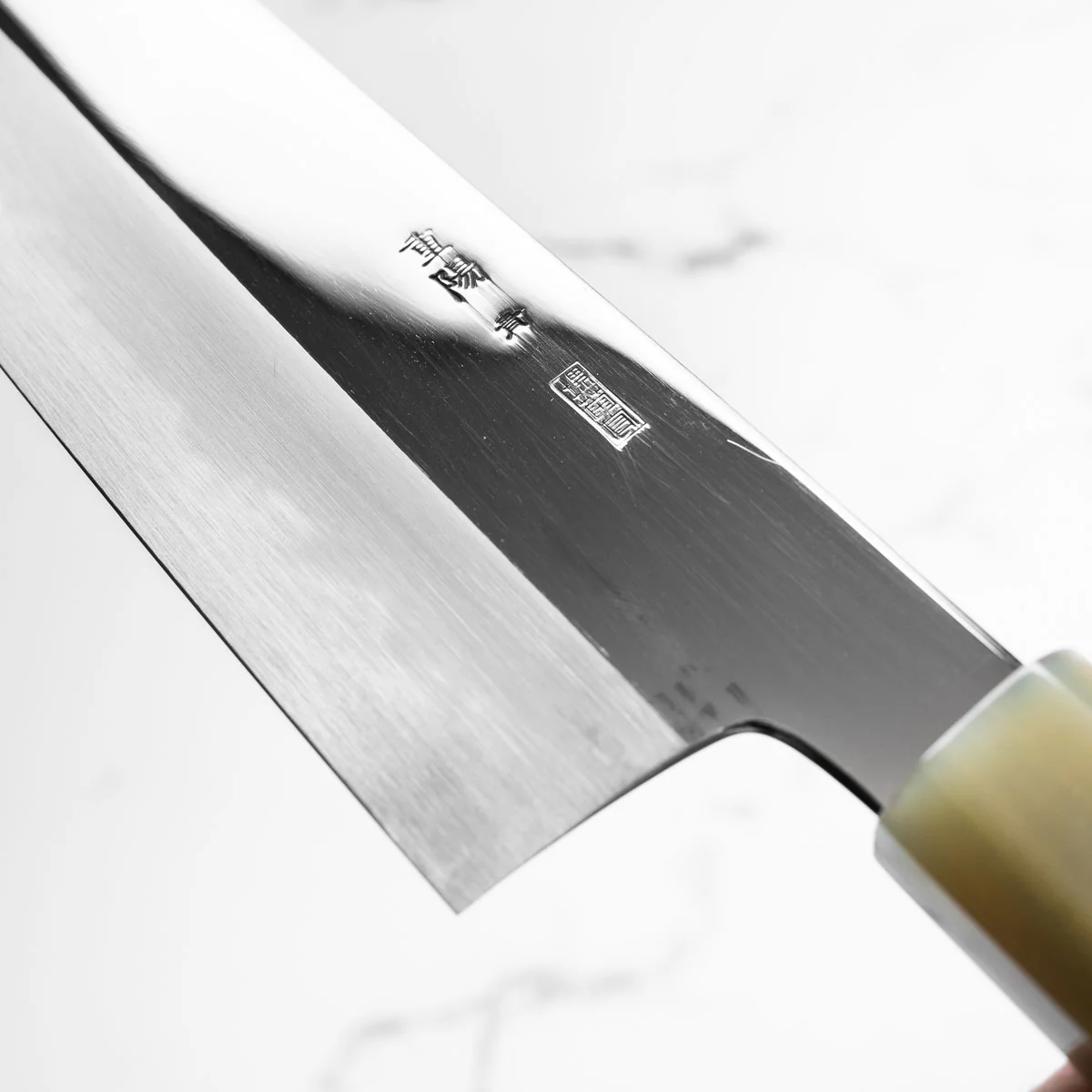 Sakai Kikumori "Choyo" Blue 1 Kiritsuke 270mm - Quince - Image 6