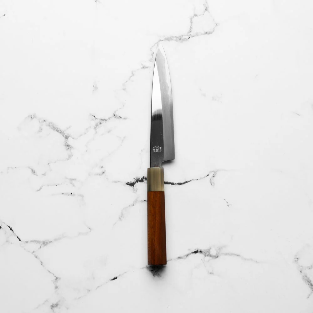 Sakai Kikumori "Choyo" Blue 1 Petty 150mm - Quince - Image 3