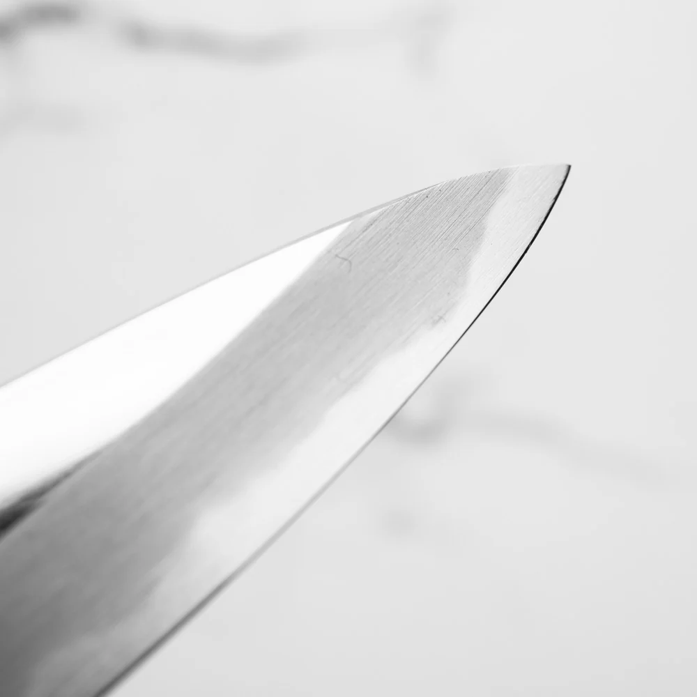 Sakai Kikumori "Choyo" Blue 1 Petty 150mm - Quince - Image 7