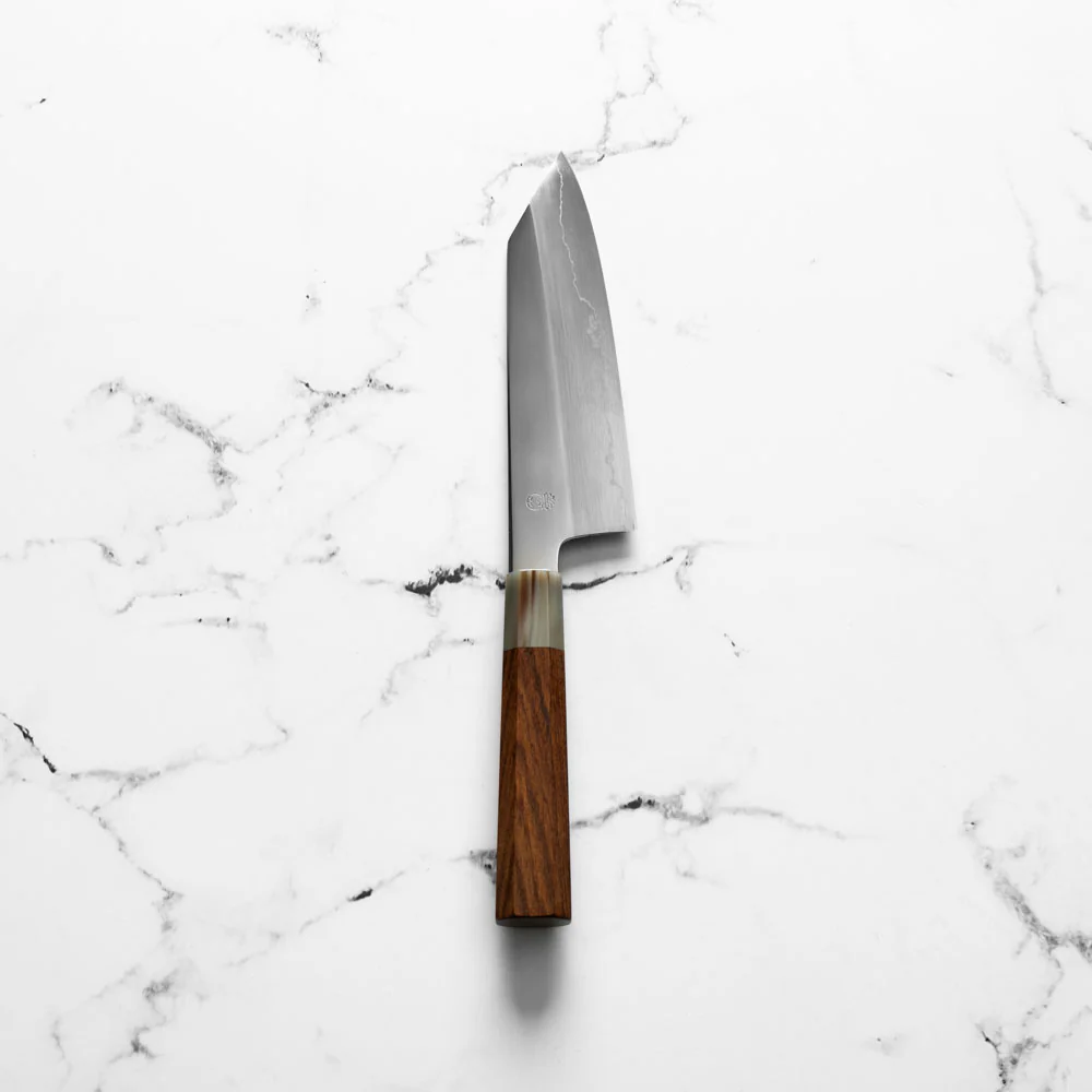 Sakai Kikumori "Choyo" Ginsan Bunka 180mm - Quince - Image 3