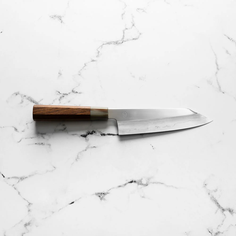 Sakai Kikumori "Choyo" Ginsan Bunka 180mm - Quince - Image 4