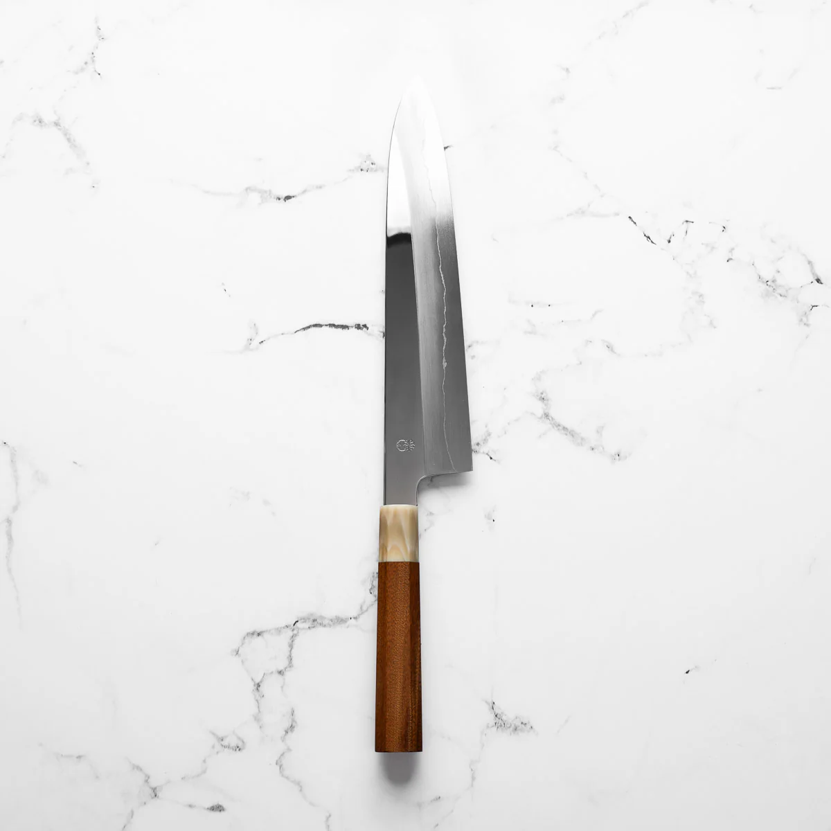 Sakai Kikumori "Choyo" Ginsan Gyuto 240mm - Quince - Image 3