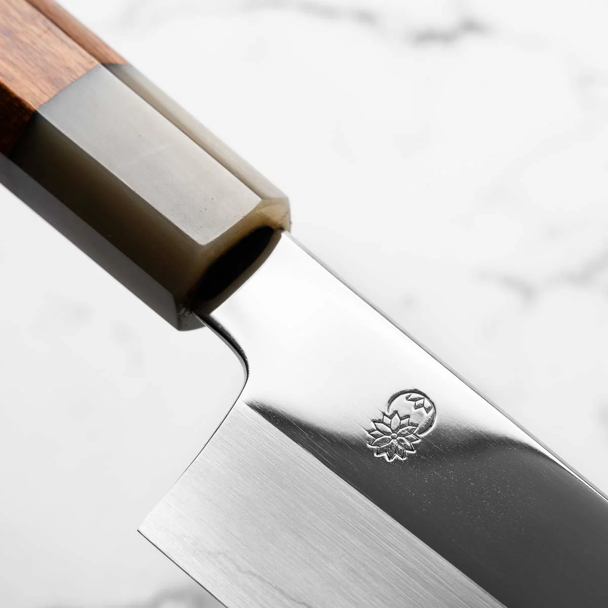 Sakai Kikumori "Choyo" Ginsan Kiritsuke 210mm - Quince - Image 5