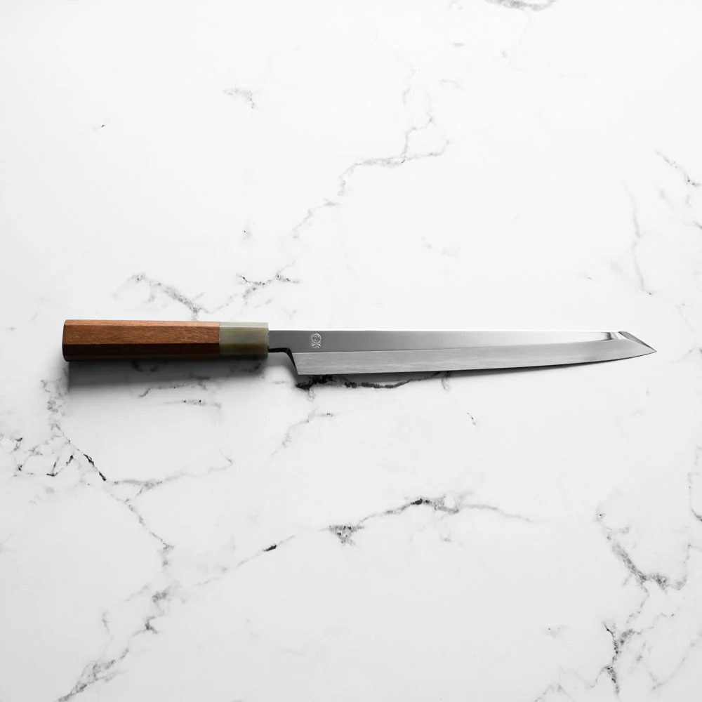 Sakai Kikumori "Choyo" Ginsan Kiritsuke Yanagiba 270mm - Quince - Image 2
