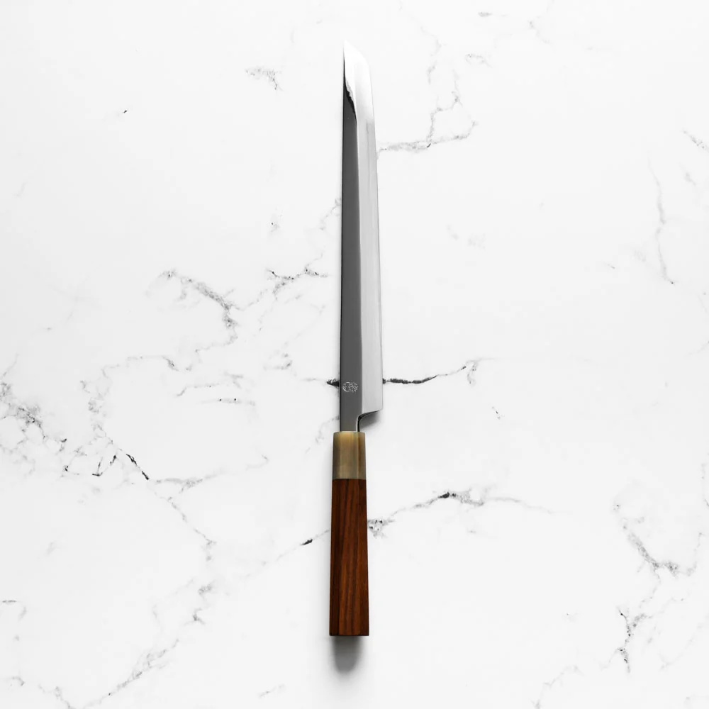 Sakai Kikumori "Choyo" Ginsan Sakimaru Takohiki 300mm - Quince - Image 3