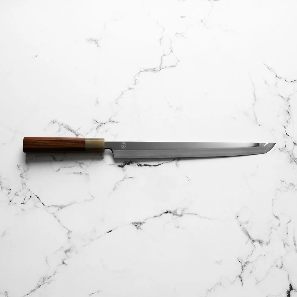 Sakai Kikumori "Choyo" Ginsan Sakimaru Takohiki 300mm - Quince - Image 4