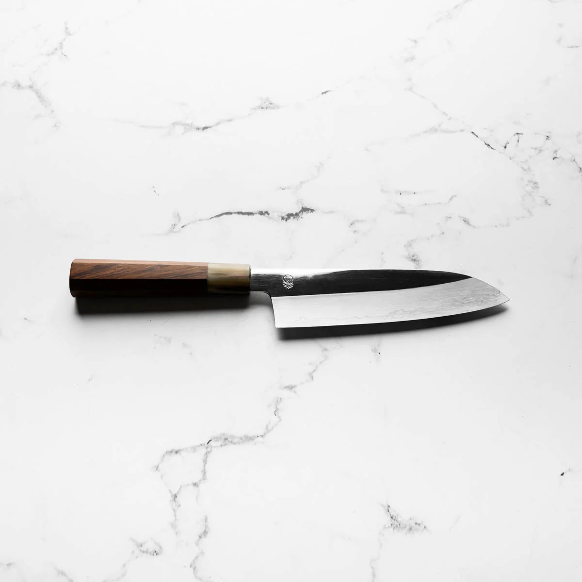 Sakai Kikumori "Choyo" Ginsan Santoku 180mm - Quince - Image 4