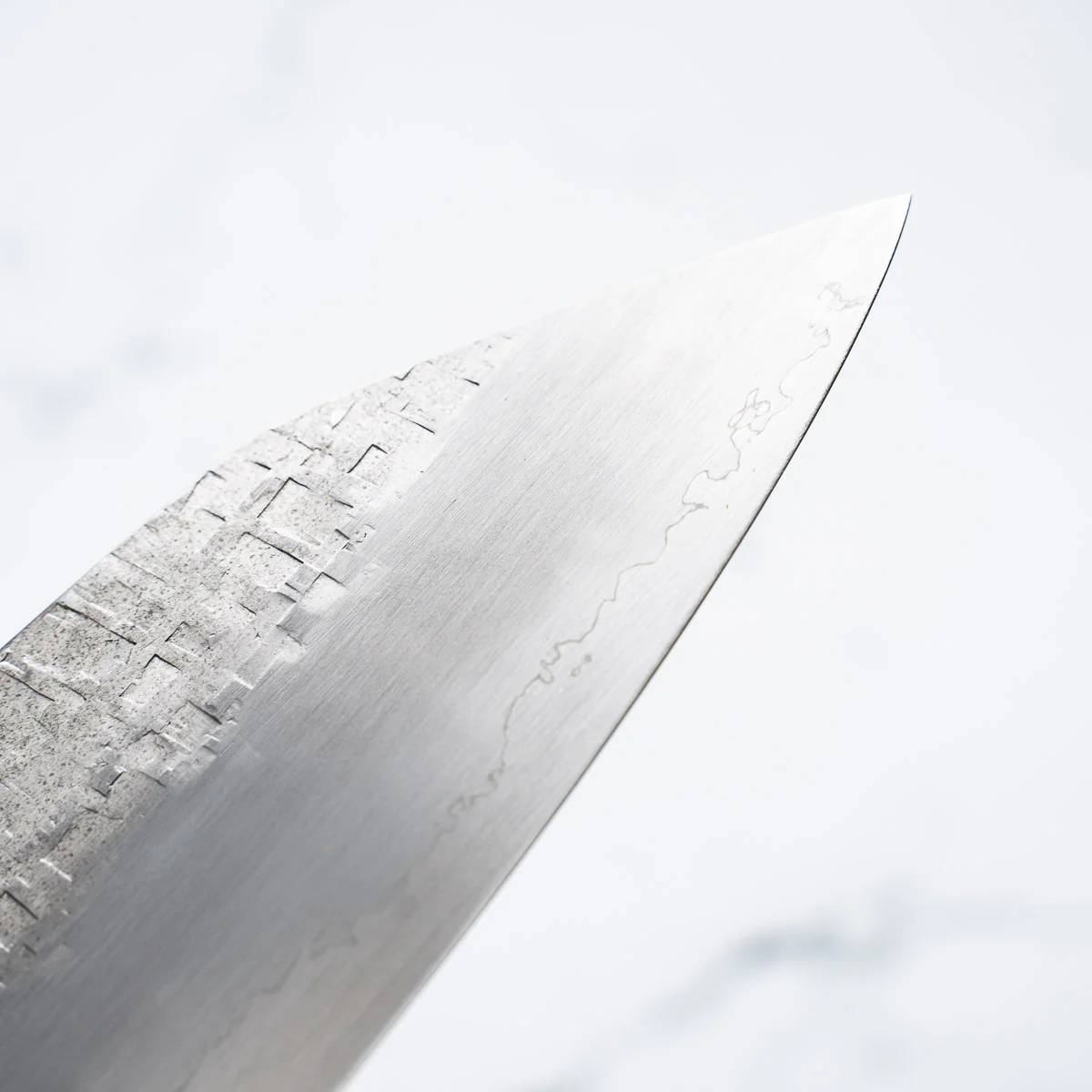 Satoshi Nakagawa Ginsan Tsuchime Bunka 180mm - Turquoise - Image 7