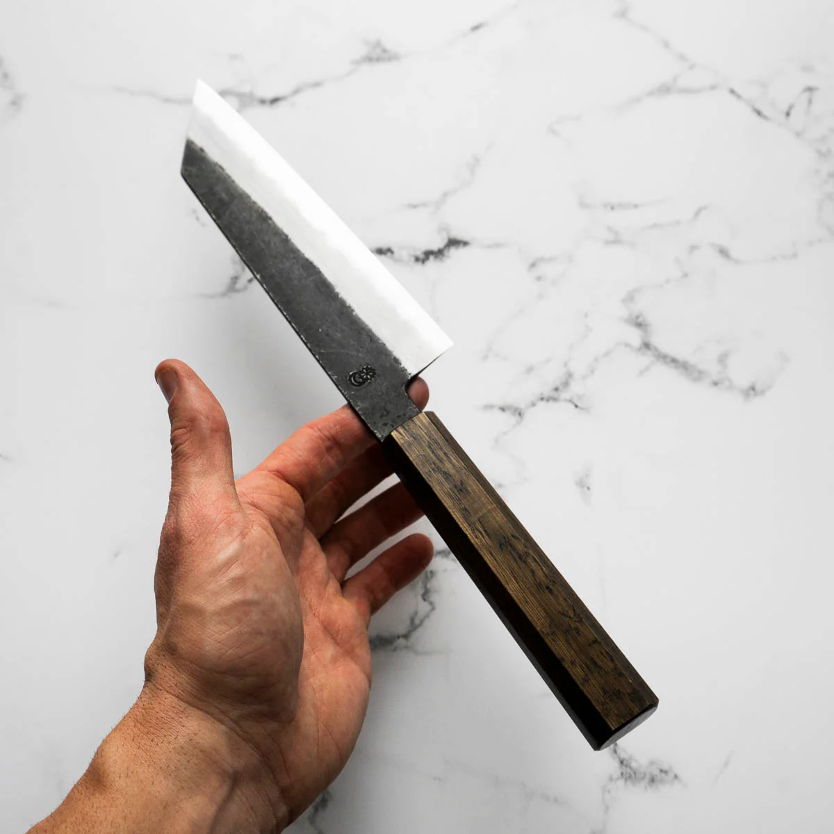 Sakai Kikumori "Kikuzuki Kuro" Bunka 180mm - Image 6