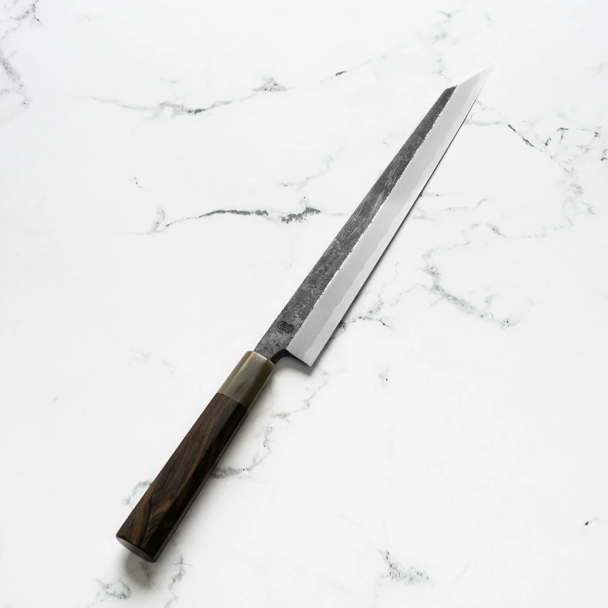 Sakai Kikumori "Kikuzuki Kuro" Kiritsuke Yanagiba 270mm - Persimmon - Image 2