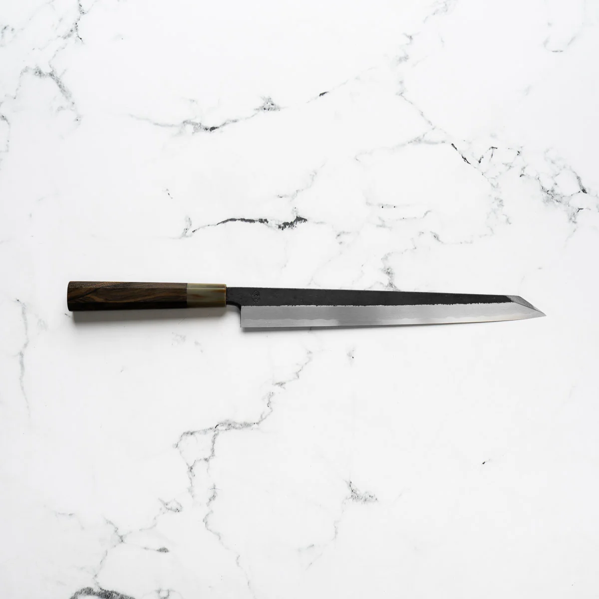 Sakai Kikumori "Kikuzuki Kuro" Kiritsuke Yanagiba 270mm - Persimmon - Image 3