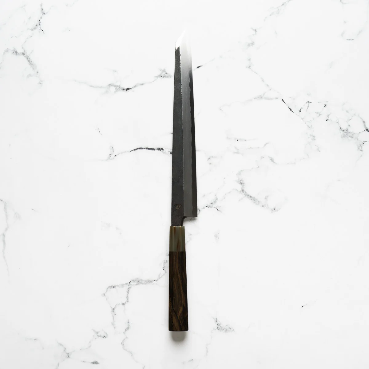 Sakai Kikumori "Kikuzuki Kuro" Kiritsuke Yanagiba 270mm - Persimmon - Image 4
