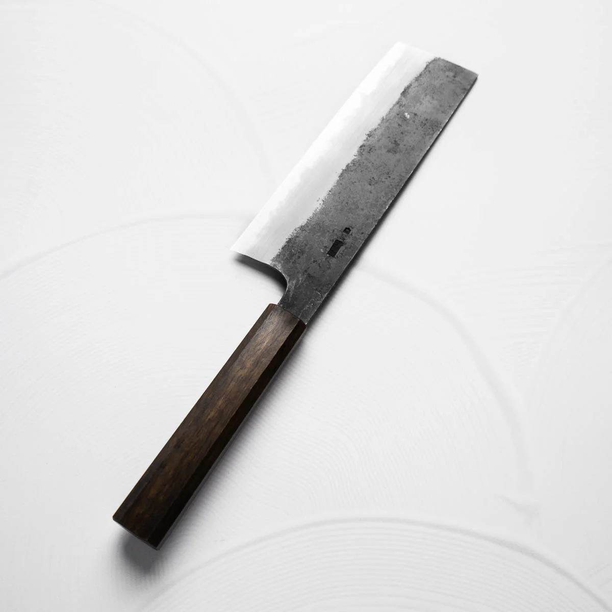 Sakai Kikumori "Kikuzuki Kuro" Nakiri 180mm - Image 7