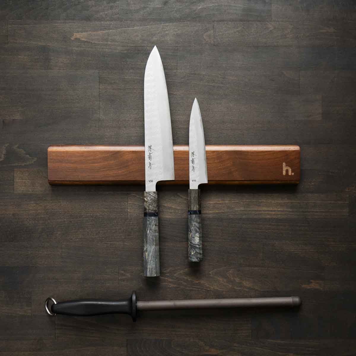 Sakai Kikumori VG10 - 2 Knife Set with Magnetic Strip - Image 2