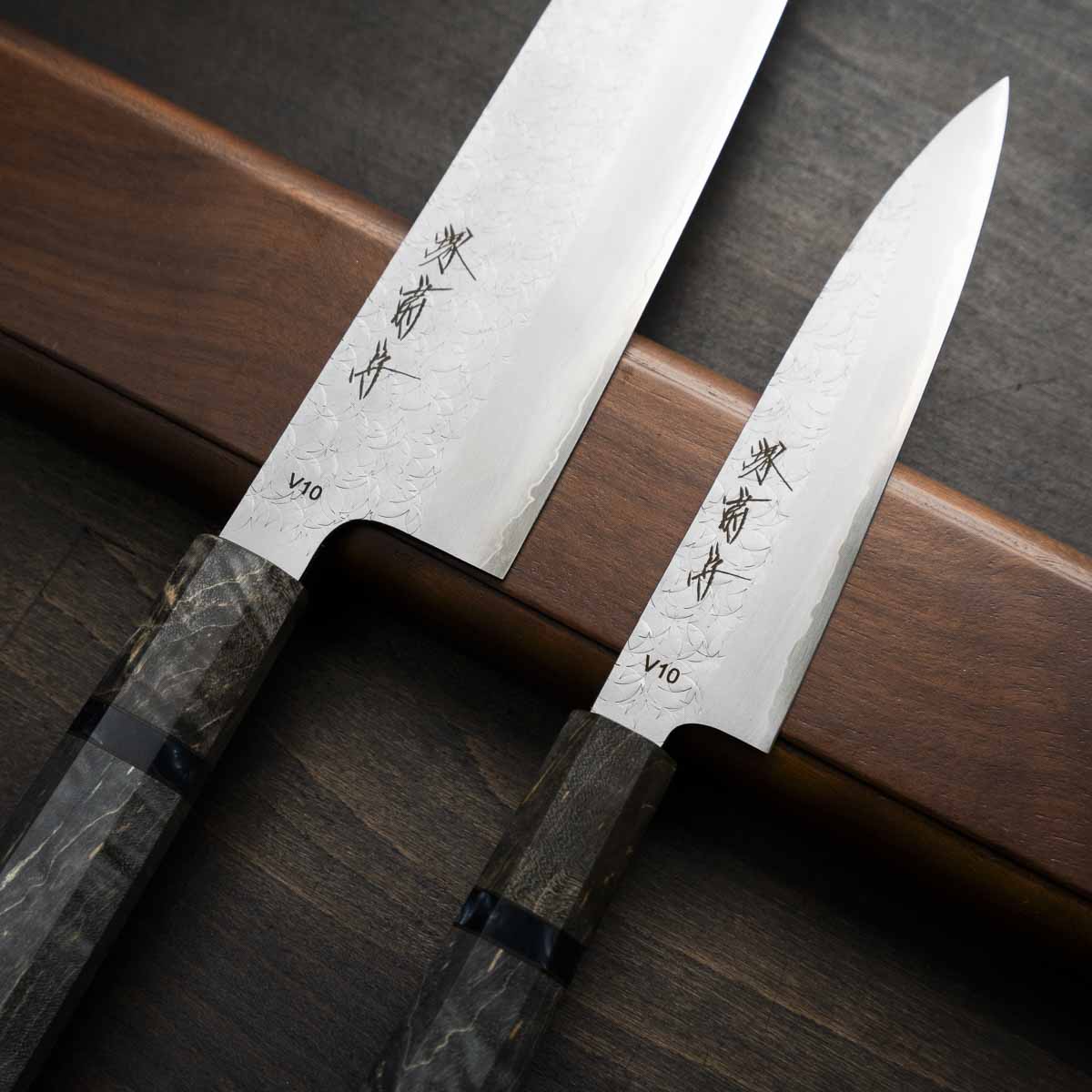Sakai Kikumori VG10 - 2 Knife Set with Magnetic Strip - Image 3