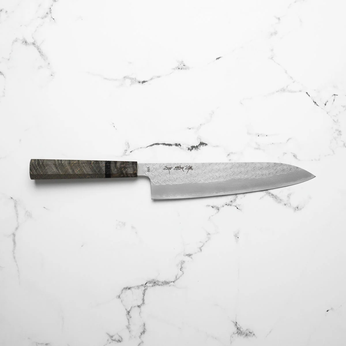Sakai Kikumori VG10 Gyuto 210mm - Dark Maple - Image 7