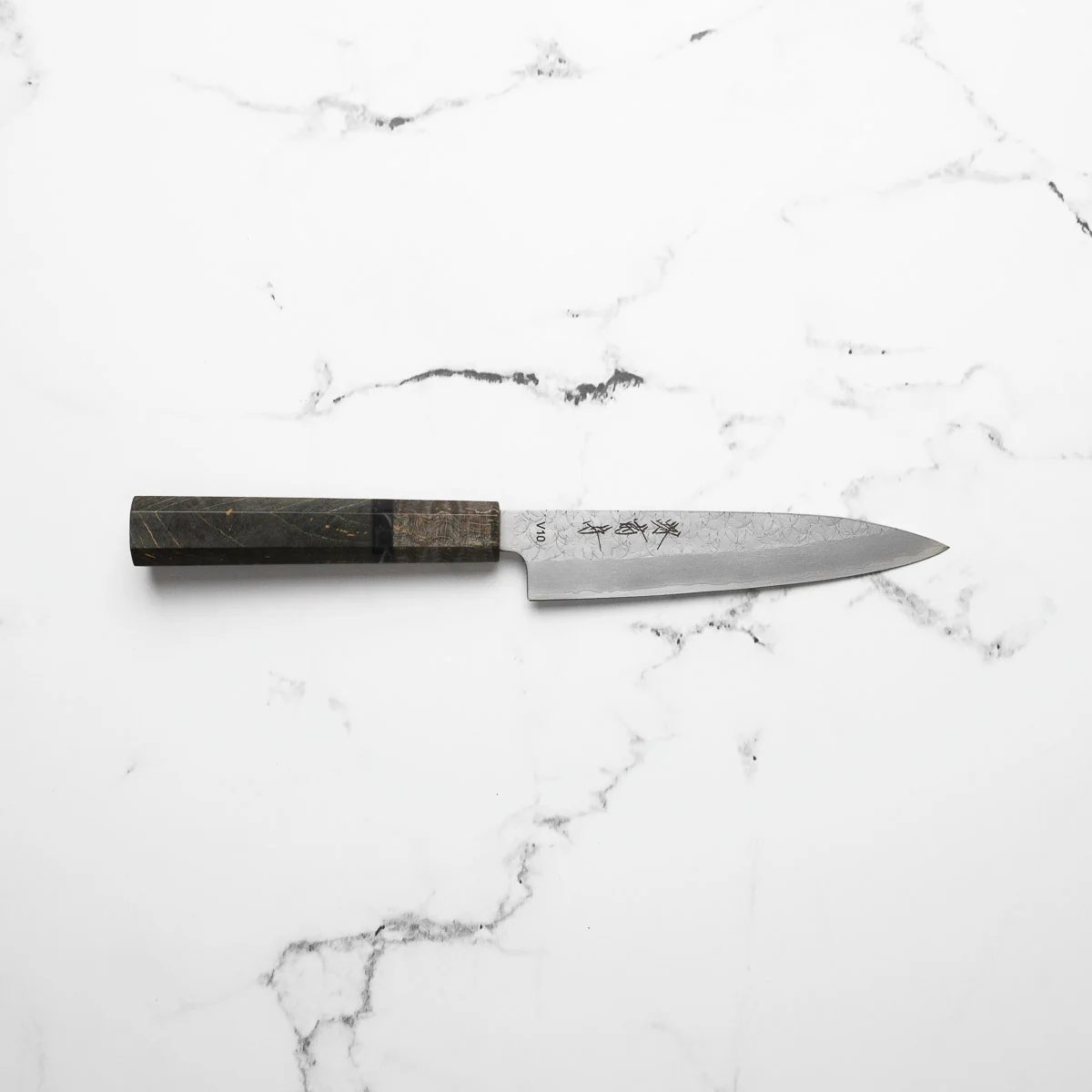 Sakai Kikumori VG10 Petty 135mm - Dark Maple - Image 4