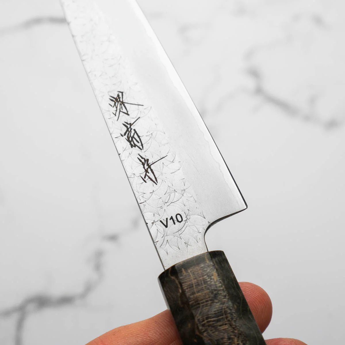 Sakai Kikumori VG10 Petty 135mm - Dark Maple - Image 6