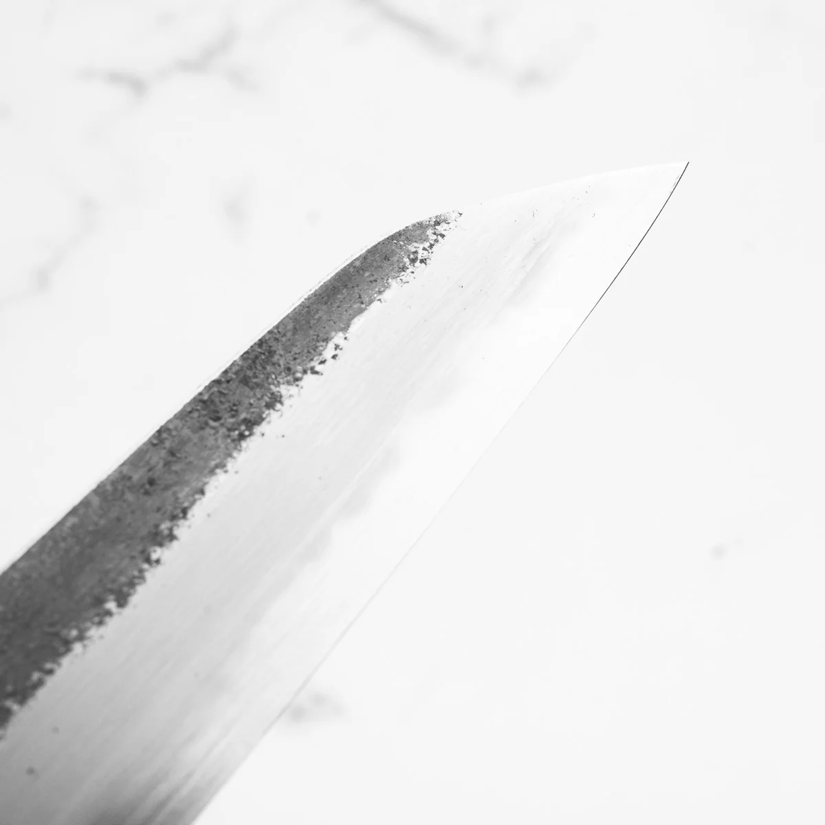 Sakai Kikumori White 2 Kurouchi Kiritsuke Sujihiki 300mm - Carbon Fibre - Image 7