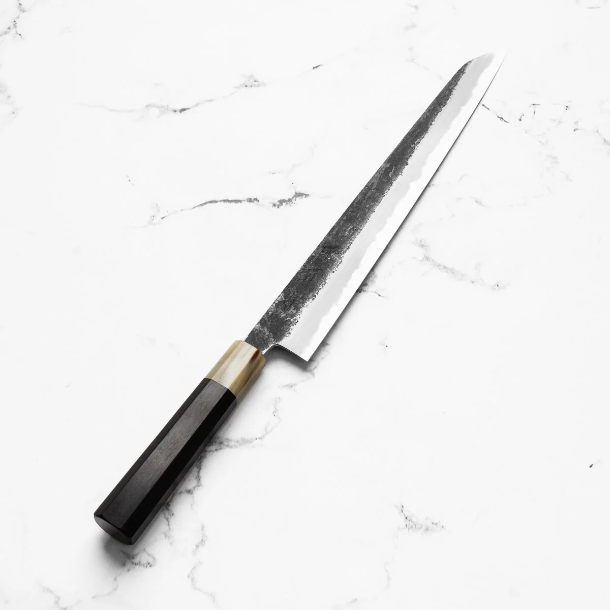 Sakai Kikumori White 2 Kurouchi Kiritsuke Sujihiki 300mm - Persimmon - Image 2