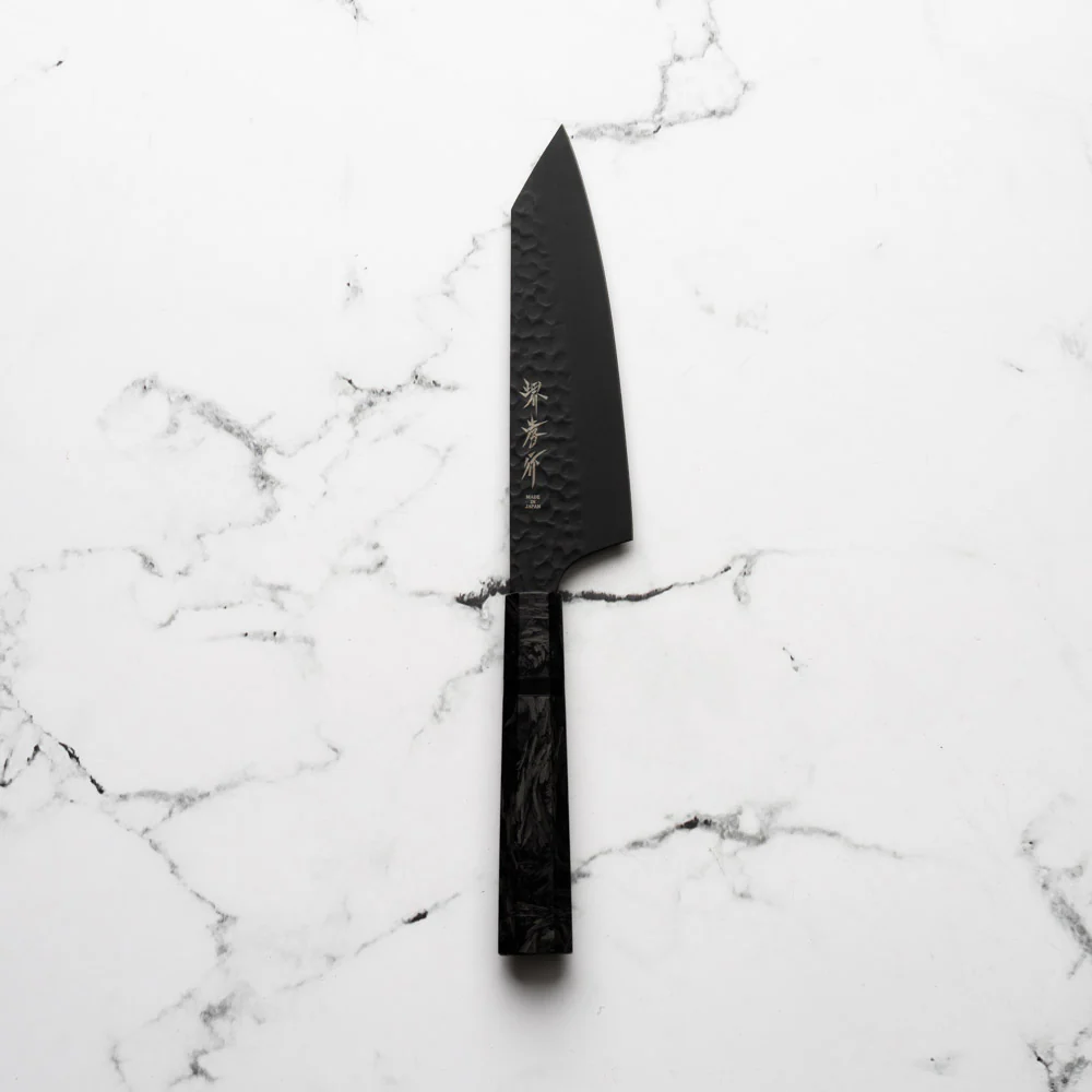 Sakai Takayuki Kurokage VG10 Bunka 160mm - Dark Carbon Fibre - Image 3