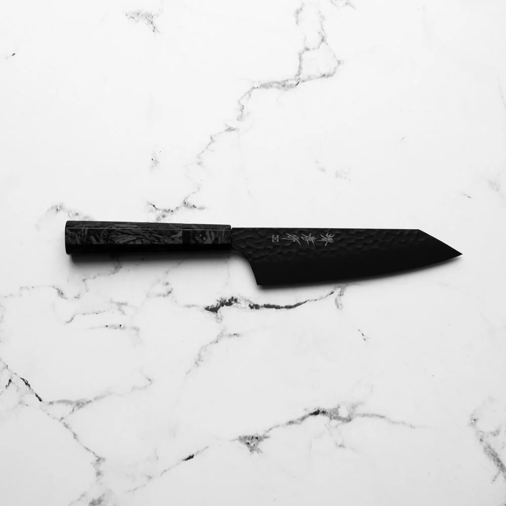 Sakai Takayuki Kurokage VG10 Bunka 160mm - Dark Carbon Fibre - Image 4